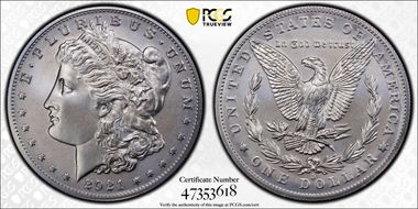 2021-O Privy $1 Morgan Dollar 100th Anniversary MS69