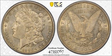 1886-O $1 AU55