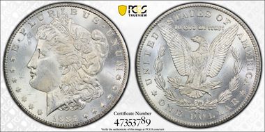 1884-CC $1 MS63+ 