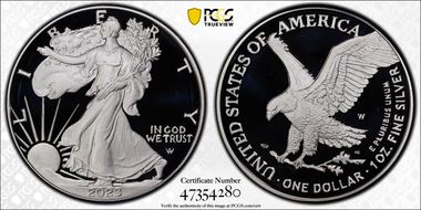 2023-W $1 Silver Eagle PR69DCAM