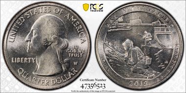 2019-W 25C War in the Pacific NP MS66