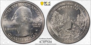 2019-W 25C Frank Church River of No Return NP MS66