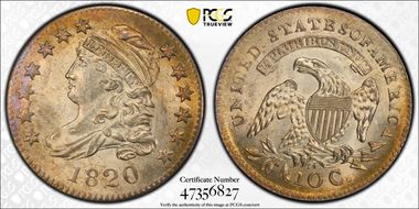 1820 10C JR-1, FS-901 StatesOfAmerica MS64