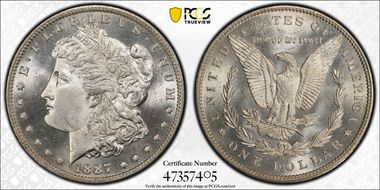 1887-O $1 MS65