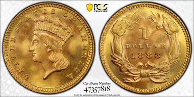1883 G$1 MS68
