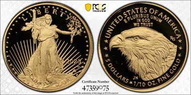 2023-W $5 Gold Eagle First Strike PR69DCAM