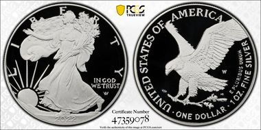 2022-W  $1 Silver Eagle Congratulations Set PR70DCAM