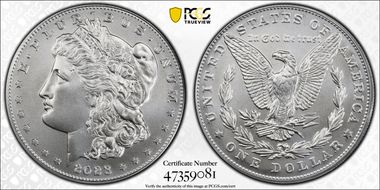 2023 $1 Morgan Dollar First Strike MS70