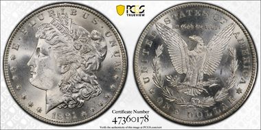 1891-S $1 MS65