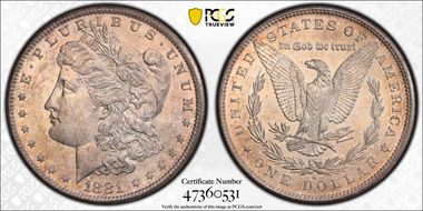 1881-S $1 MS65