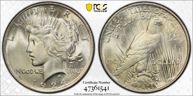 1924 $1 MS63