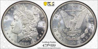 1880-S $1 MS64
