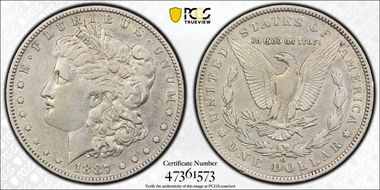 1887-O $1 VAM 2, Double 1, Triple 7 VF35