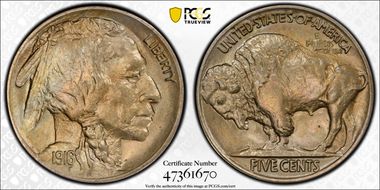 1916 5C 2 Feathers, FS-402 MS63