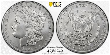 2023 $1 Morgan Dollar First Strike MS70