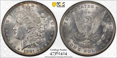 1881 $1 MS61