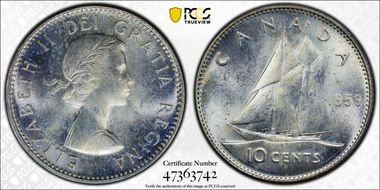 1959 10C MS65