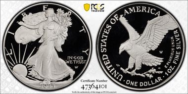 2023-W $1 Silver Eagle PR69DCAM