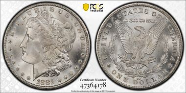 1881-CC $1 MS66+