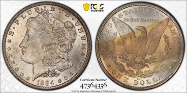 1884-CC $1 MS62