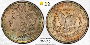 1891-CC $1 MS63
