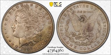 1896 $1 AU58