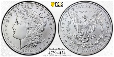 2023 $1 Morgan Dollar MS70