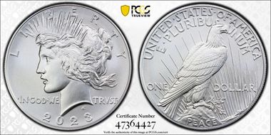 2023 $1 Peace Dollar MS70