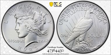 2023 $1 Peace Dollar MS70