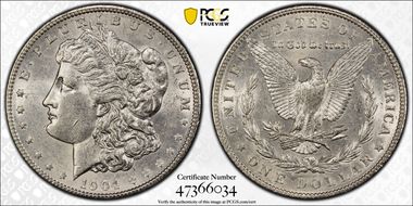 1904 $1 AU58