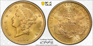 1899 $20 MS61