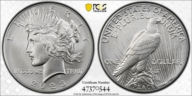 2023 $1 Peace Dollar First Strike MS69