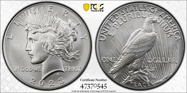 2023 $1 Peace Dollar First Strike MS69
