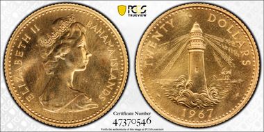 1967 $20 New Constitution MS67