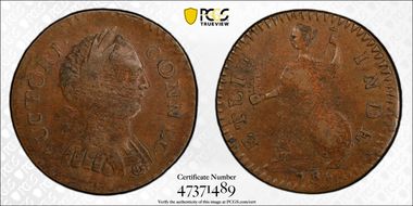 1786 CT 1/2P ETLIB INDE, Miller 2.1-A AU55BN
