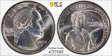 2022-P 25C Dr. Sally Ride MS67