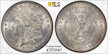 1878 7TF $1 Reverse of 1878 MS61