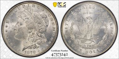 1878 7TF $1 Reverse of 1878 MS62