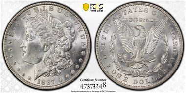 1887 $1 MS64