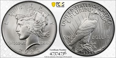 2023 $1 Peace Dollar First Strike MS69