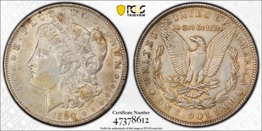 1890 $1 AU50