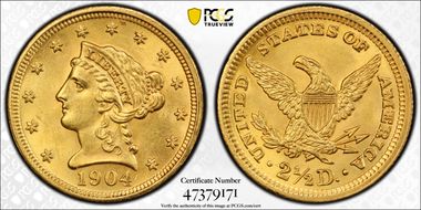 1904 $2.50 MS63