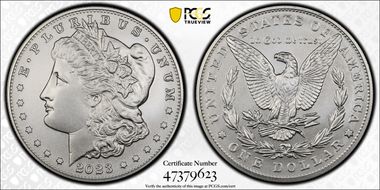 2023 $1 Morgan Dollar First Strike MS70