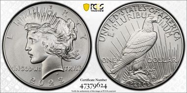 2023 $1 Peace Dollar First Strike MS70