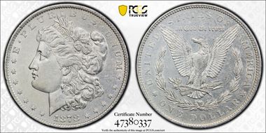 1878 7TF $1 Reverse of 1879 N1