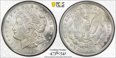 1921 $1 Morgan MS64