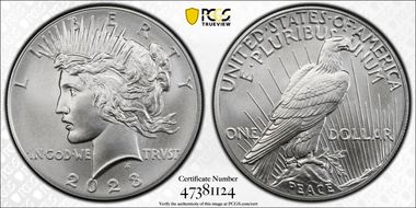 2023 $1 Peace Dollar MS70