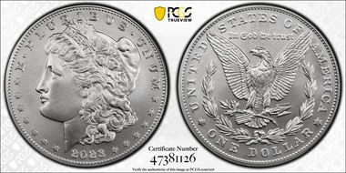 2023 $1 Morgan Dollar MS70