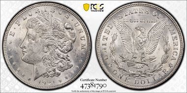 1921 $1 Morgan MS62