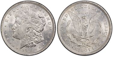 1921 $1 Morgan AU58
